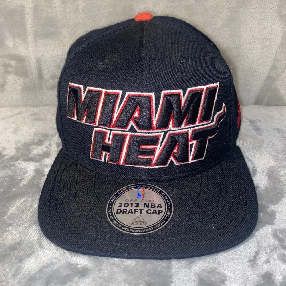 Miami Heat NBA Adidas 2013 Draft Cap One Size Fits‎ All